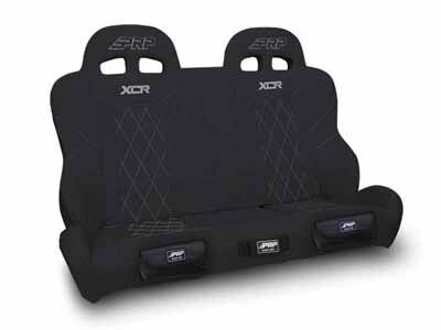 PRP A8201-PORXP-QR-201-SDFP XCR Quick Release Rear Susp Bench Seat W/Front Pockets for RZR Black / PRP Seats A8201-PORXP-QR-201-SDFP Seats