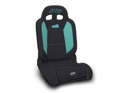 PRP Seats A8701044-201-238 EnduroDaily Reclining Suspension Seat Black and Teal Vinyl Driver / PRP Seats A8701044-201-238 Seats