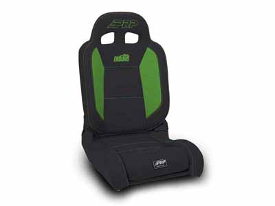 PRP Seats A8701045-201-W EnduroDaily Reclining Suspension Seat Black and Green Vinyl Passenger / PRP Seats A8701045-201-W Seats