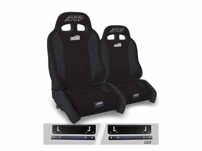 PRP Seats A90010-C32-50 Enduro Elite Suspension Seat Crawl Edition Kit Wrangler CJ7/YJ Pair Black / PRP Seats A90010-C32-50 Seats