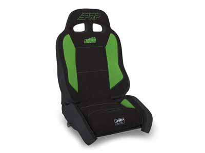 PRP Seats A9001044-50-W EnduroCrawl Reclining Suspension Seat Black and Green Tweed Driver / PRP Seats A9001044-50-W Seats