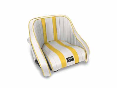 PRP Seats AB21501P-205 Hydro Lite Retro Boat Seat with Side Pockets, Yellow / PRP Seats AB21501P-205 Boat Seats