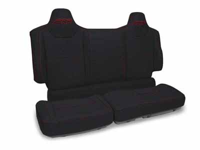 PRP Seats B005-01 Rear Bench Seat Covers for Polaris XPEDITION Black with Red Stitch / PRP Seats B005-01 Seat Cover