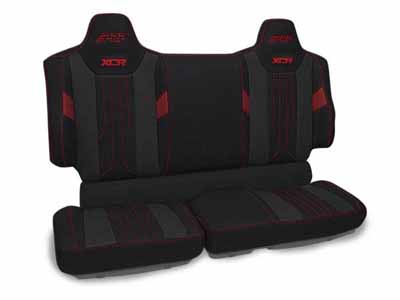PRP Seats B006-204 XCR Rear Bench Seat Covers for Polaris XPEDITION Black and Red / PRP Seats B006-204 Seat Cover