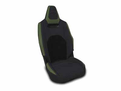 PRP Seats B012-07 Front Seat Covers for 2025+ Polaris with Cooled Seats Pair Black and Olive / PRP Seats B012-07 Seat Cover