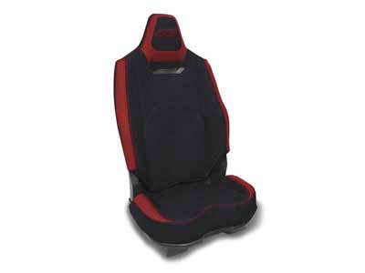 PRP Seats B013-04 Rear Seat Covers for 2025+ Polaris RZR PRO XP, PRO R, PRO S (Pair) Black and Red / PRP Seats B013-04 Seat Cover
