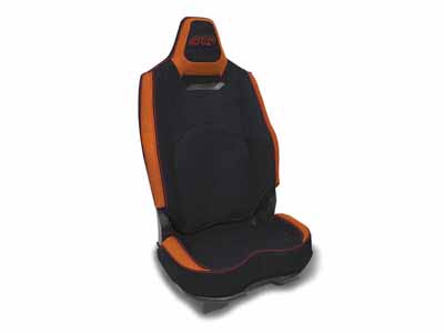PRP Seats B013-06 Rear Seat Covers for 2025+ RZR PRO XP, PRO R, PRO S (Pair) Black and Orange / PRP Seats B013-06 Seat Cover