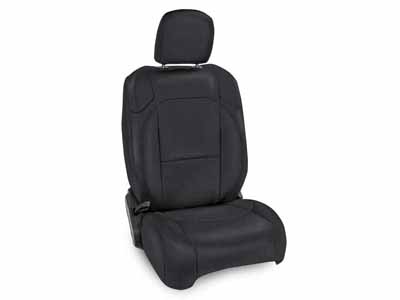 PRP Seats B037-02 Front Seat Covers For 18-24 Wrangler JL 2 Door with Pocket Back Pair All Black / PRP Seats B037-02 Seat Cover