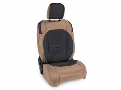 PRP Seats B040-04 Front Seat Covers for Wrangler JLU 4 Door Gladiator W/Molle Back Pair Black & Tan / PRP Seats B040-04 Seat Cover