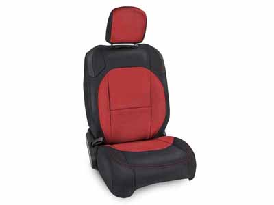 PRP Seats B040-05 Front Seat Covers for Wrangler JLU 4 Door Gladiator W/Molle Back Pair Black & Red / PRP Seats B040-05 Seat Cover