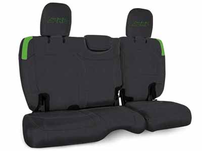 PRP Seats B041-06 Rear Bench Cover for Jeep Wrangler JL, 2 door Black and Green / PRP Seats B041-06 Seat Cover