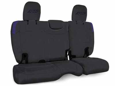 PRP Seats B041-08 Rear Bench Cover for Jeep Wrangler JL, 2 door Black and Purple / PRP Seats B041-08 Seat Cover