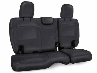 PRP Seats B043-02 Rear Bench Cover for Jeep Wrangler JLU, 4 door with no armrest All Black / PRP Seats B043-02 Seat Cover