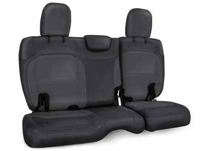 PRP Seats B043-03 Rear Bench Cover for Jeep Wrangler JLU, 4 door with no armrest Black and grey / PRP Seats B043-03 Seat Cover