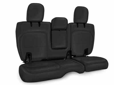 PRP Seats B044-02 Rear Bench Cover for Jeep Wrangler JLU, 4 door with Armrest All Black / PRP Seats B044-02 Seat Cover