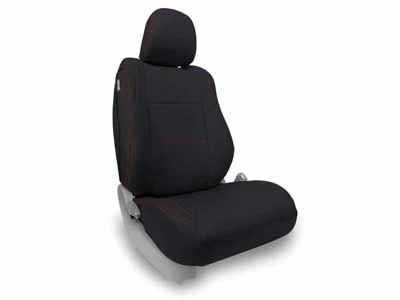 PRP Seats B050-01 Front Seat Covers for 12-15 Tacoma Fold Flat Edition Pair Black with Red Stitching / PRP Seats B050-01 Seat Cover