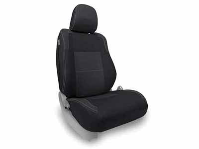 PRP Seats B050-03 Front Seat Covers for 12-15 Toyota Tacoma Fold Flat Edition Pair Black and Gray / PRP Seats B050-03 Seat Cover