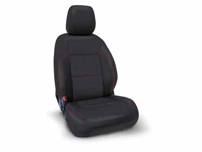 PRP Seats B053-01 Front Seat Covers 2016-2023 Tacoma W/Manual Seat Adjusters Pair Black W/Red Stitch / PRP Seats B053-01 Seat Cover