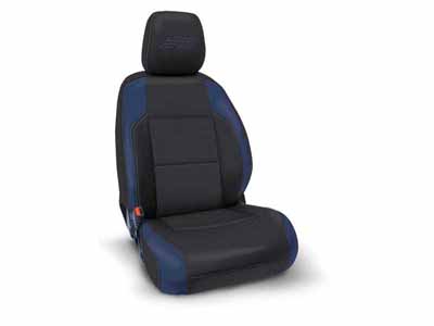 PRP Seats B053-06 Front Seat Covers 2016-2023 Tacoma W/Manual Seat Adjusters Pair Black & Navy Blue / PRP Seats B053-06 Seat Cover