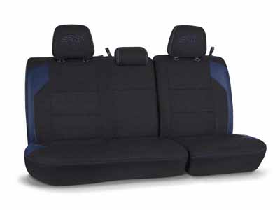 PRP Seats B054-06 Rear Bench Cover for 2016-2023 Toyota Tacoma Double Cab Black and Navy Blue / PRP Seats B054-06 Seat Cover
