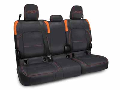 PRP Seats B055-07 Rear Bench Cover for Jeep Gladiator JT, with no Armrest Black and Orange / PRP Seats B055-07 Seat Cover