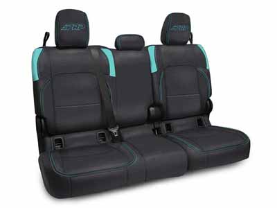 PRP Seats B056-09 Rear Bench Cover for Jeep Gladiator JT, with Armrest Black and Teal / PRP Seats B056-09 Seat Cover