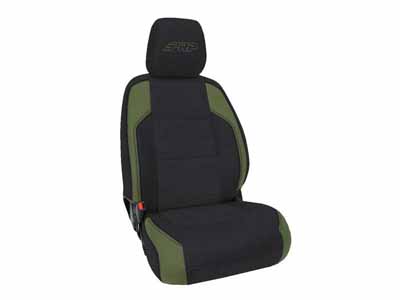 PRP Seats B057-04 Front Seat Covers 16-23 Tacoma W/Electric Seat Adjusters Pair Black & Olive Green / PRP Seats B057-04 Seat Cover