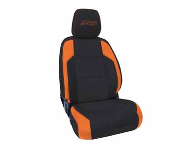 PRP Seats B057-05 Front Seat Covers 2016-2023 Tacoma W/Electric Seat Adjusters Pair Black & Orange / PRP Seats B057-05 Seat Cover