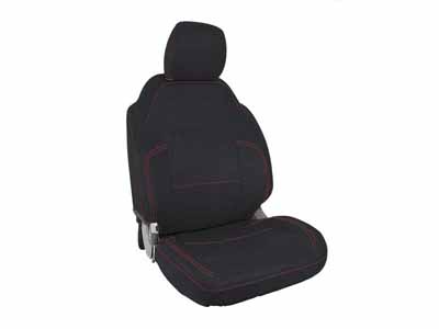 PRP Seats B058-01 Front Seat Covers for 2021+ Ford Bronco, 2 Door Black with Red Stitching / PRP Seats B058-01 Seat Cover