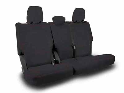 PRP Seats B061-01 Rear Bench Covers for 2021+ Ford Bronco, 4 Door Black with Red Stitching / PRP Seats B061-01 Seat Cover