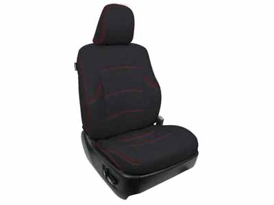 PRP Seats B066-01 Front Seat Covers for 2011-Up Toyota 4Runner Pair Black with Red Stitching / PRP Seats B066-01 Seat Cover