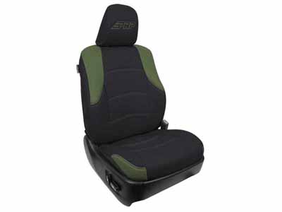 PRP Seats B066-04 Front Seat Covers for 2011-Up Toyota 4Runner Pair Black and Olive Green / PRP Seats B066-04 Seat Cover