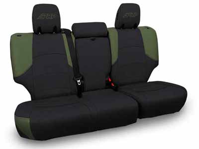 PRP Seats B067-04 Rear Bench Cover for 2011-2024 Toyota 4Runner 5-seat model Black and Olive Green / PRP Seats B067-04 Seat Cover