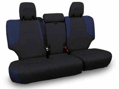 PRP Seats B067-06 Rear Bench Cover for 2011-2024 Toyota 4Runner 5-seat model Black and Navy Blue / PRP Seats B067-06 Seat Cover
