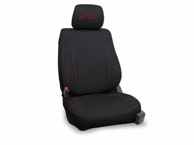 PRP Seats B068-01 Front Seat Covers for 2012-14 Ford Raptor Pair Black with Red Stitch / PRP Seats B068-01 Seat Cover