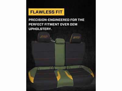 PRP Seats B081-01 Rear Bench Seat Cover for 2013-2017 Subaru Crosstrek Black with Red Stitch / PRP Seats B081-01 Seat Cover