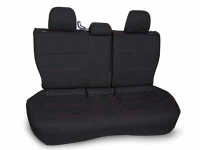 PRP Seats B081-04 Rear Bench Seat Cover for 2013-2017 Subaru Crosstrek Black with Orange Stitch / PRP Seats B081-04 Seat Cover