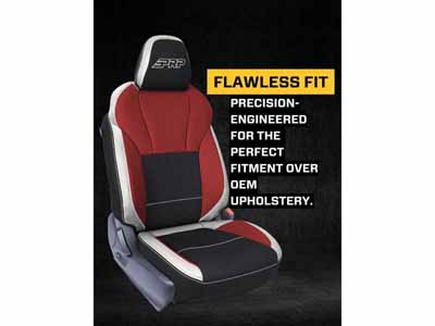 PRP Seats B082-01 Front Seat Covers for 2018-2023 Subaru Crosstrek Pair Black with Red Stitch / PRP Seats B082-01 Seat Cover