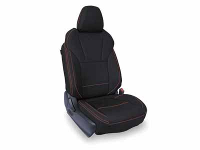 PRP Seats B082-04 Front Seat Covers for 2018-2023 Subaru Crosstrek Pair Black with Orange Stitch / PRP Seats B082-04 Seat Cover