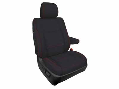 PRP Seats B086-01 Front Seat Covers for 2003-2009 Lexus GX470 (Pair) - Black with Red Stitch / PRP Seats B086-01 Seat Cover