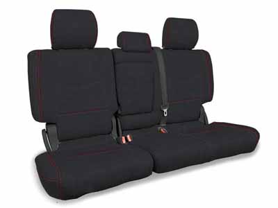 PRP Seats B087-01 Rear Bench Cover for 2003-2009 Lexus GX470 - Black with Red Stitch / PRP Seats B087-01 Seat Cover