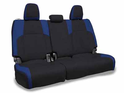 PRP Seats B089-06 Rear Bench Covers for 2024 Toyota Tacoma Black and Blue / PRP Seats B089-06 Seat Cover