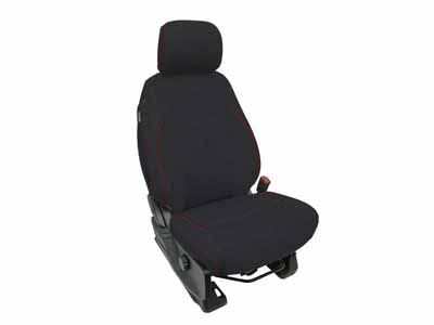 PRP Seats B094-01 Front Seat Covers for 2021+ F150, 2023+ Super Duty, Black with Red Stitch / PRP Seats B094-01 Seat Cover