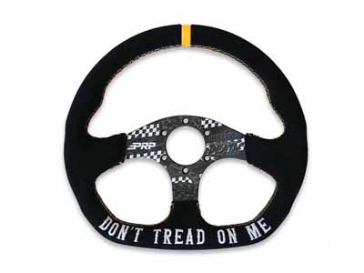 PRP Seats G248-TR Don't Tread on Me Comp-R Suede Steering Wheel 13 Inch Diameter D-Shaped / PRP Seats G248-TR Steering Wheel