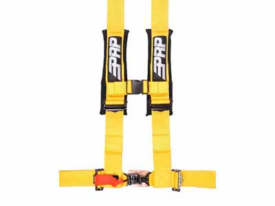 PRP Seats SB4.3Y 4.3 Harness 4 point Harness with 3 inch Belts Yellow / PRP Seats SB4.3Y Seat Belt Harness