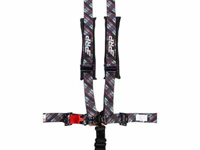 PRP Seats SB5.2RP-PLA 5.2 Harness with Removable Pads on Shoulder Plaid / PRP Seats SB5.2RP-PLA Seat Belt Harness