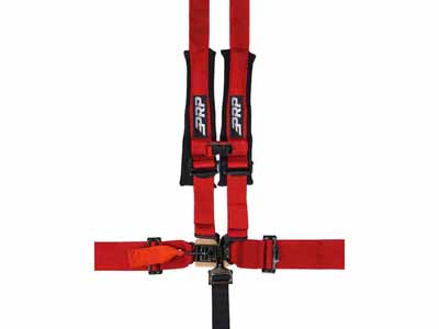 PRP Seats SB5.2S-R 5.2 Harness with Shoulder Straps Sewn to Lap Red / PRP Seats SB5.2S-R Seat Belt Harness