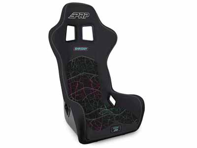 PRP Seats SHRDYA3902-05 Shreddy Edition Alpha Composite Seat Extra Wide Cracked Black / PRP Seats SHRDYA3902-05 Seats