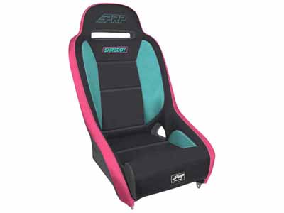 PRP Seats SHRDYA8301-02 Shreddy Comp Elite Suspension Seat Black Pink and Teal / PRP Seats SHRDYA8301-02 Seats