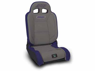 PRP Seats SHRDYA8701044-07 Shreddy Edition EnduroDaily Reclining Suspension Seat Gray/Purple Driver / PRP Seats SHRDYA8701044-07 Seats